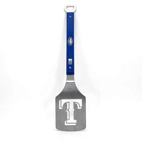 Texas Rangers Spatula Stainless Steel BBQ Grilling Bottle Opener Tailgating USA - Picture 2 of 8